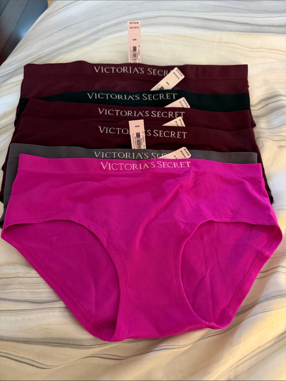 Victoria's Secret Bikini Panty Set - Fuchsia, Burgundy, Gray, Black